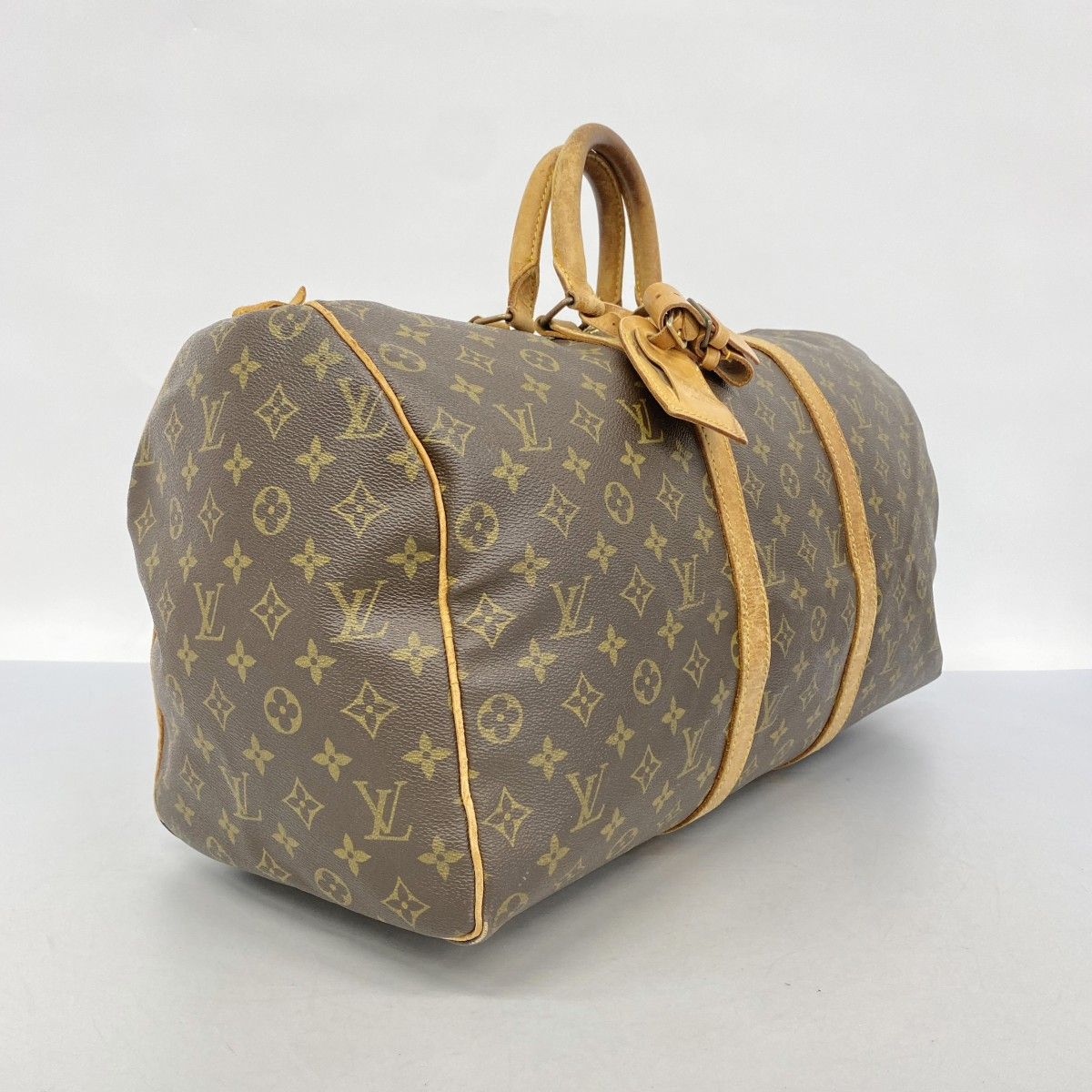 5 oe 4934-r ルイヴィトン ボストンバッグ モノグラム キーポル50 M 41426 ブラウン メンズ レディース ユニセックス