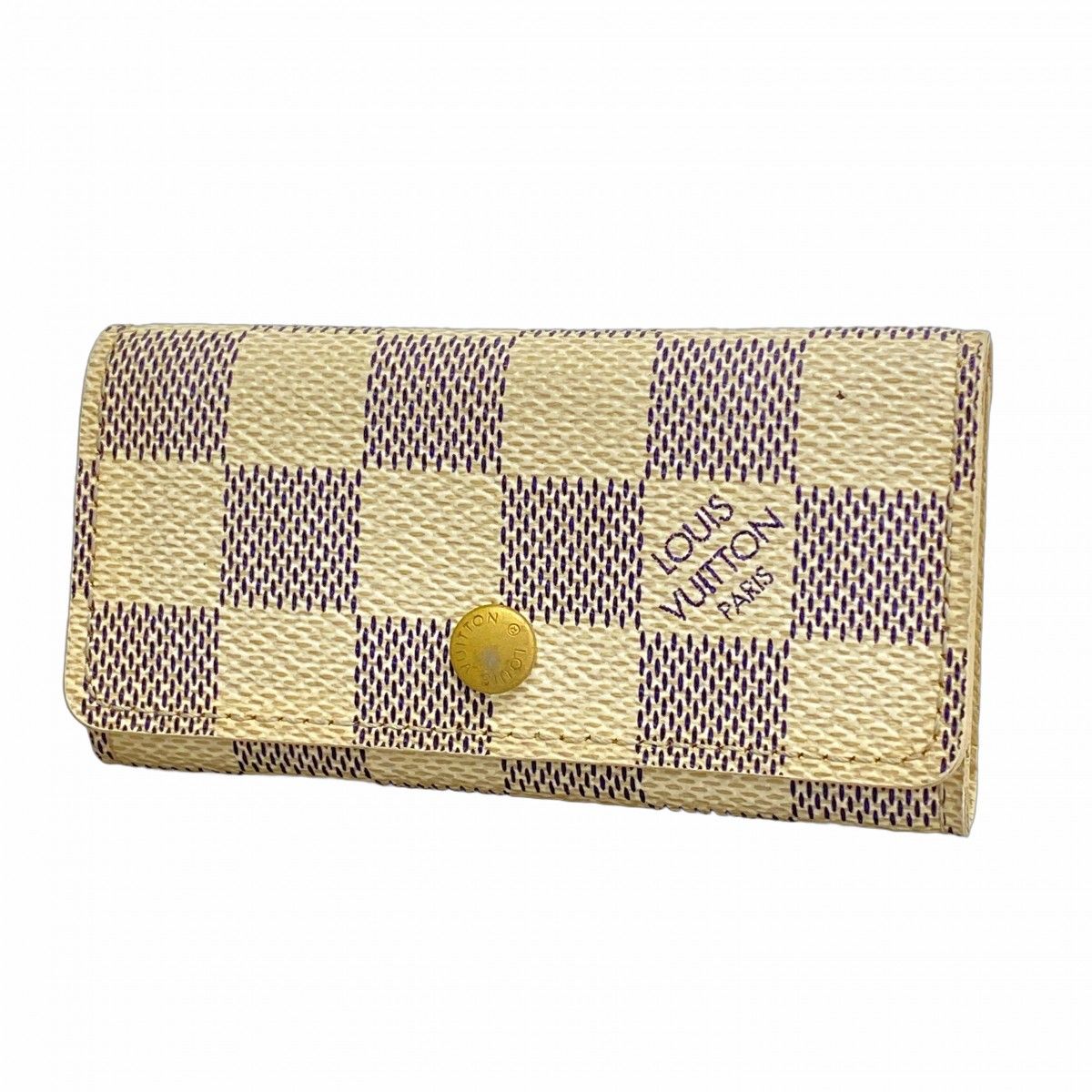 5 oe 5017 ルイヴィトン キーケース ダミエ アズール ミュルティクレ4 N 60020 ホワイト レディース