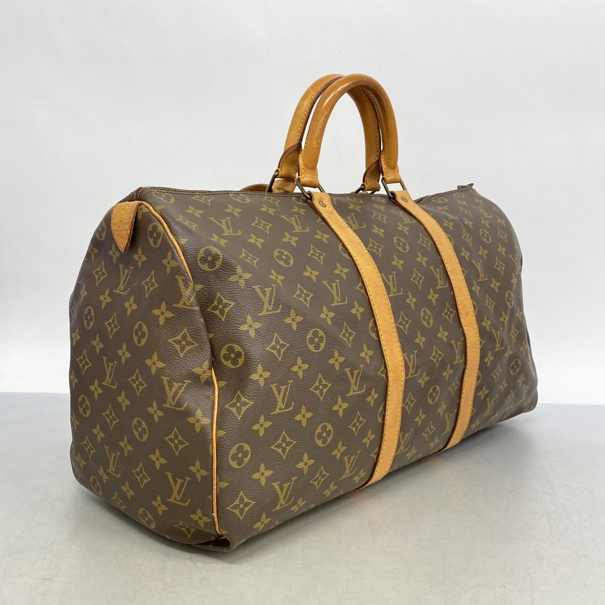 5 oe 5062 ルイヴィトン ボストンバッグ モノグラム キーポル50 M 41426 ブラウン メンズ レディース ユニセックス