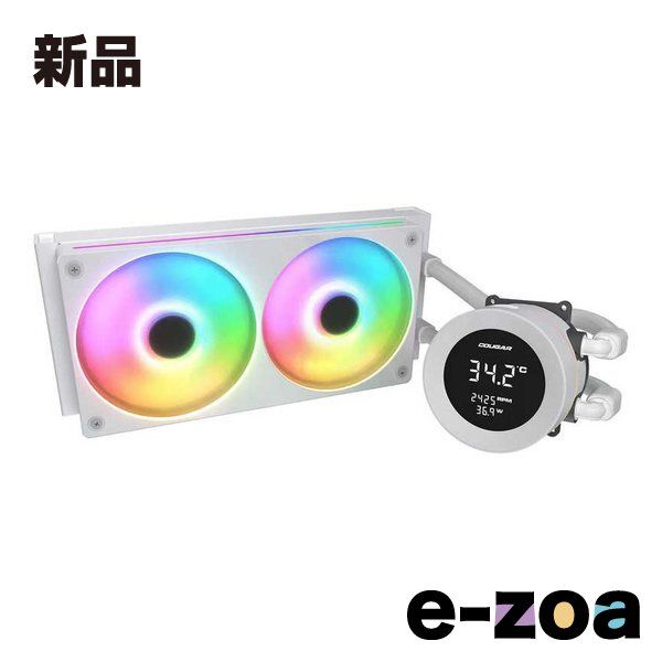 COUGAR クーガー Poseidon Vistek ARGB 240 White CGR W 2663342