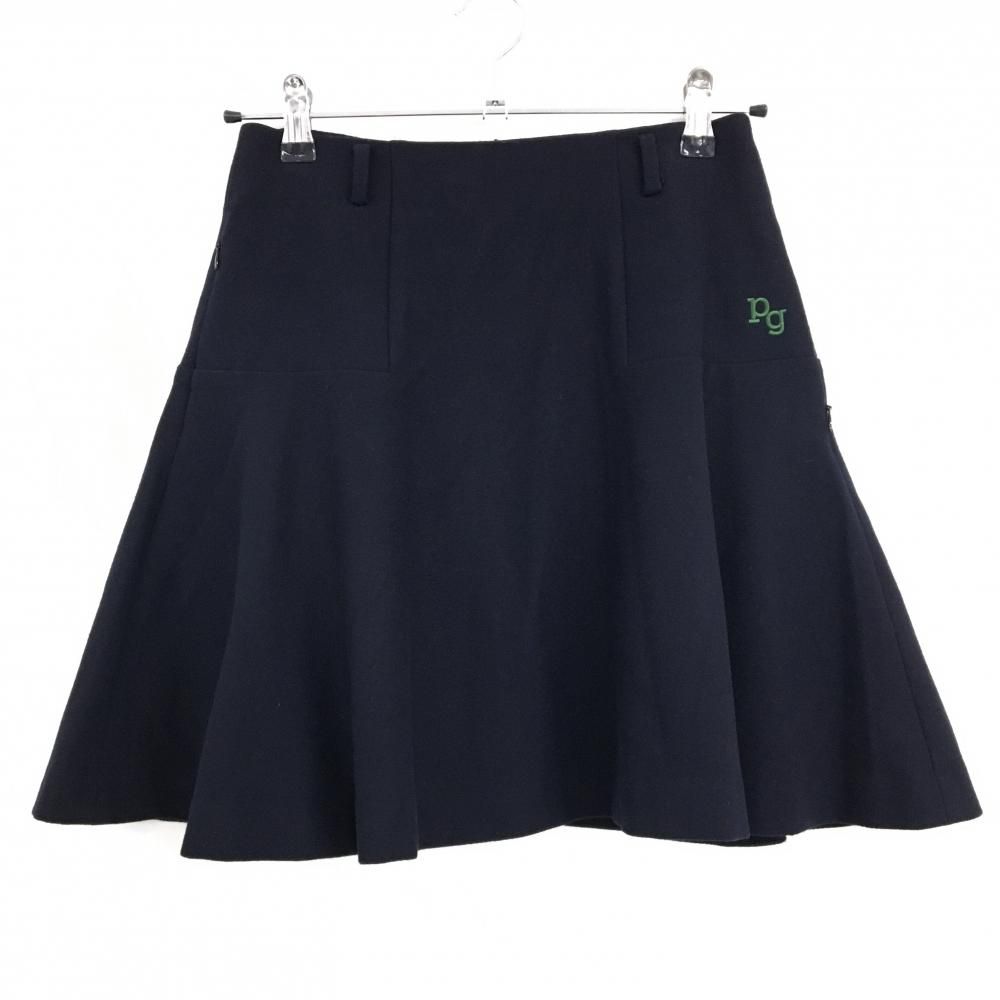 美品✦PEARLY GATES ✦ スカート✦ダークネイビー✦00 超美品】パーリーゲイツ スカート ネイビー 裏地付き 秋冬 レディース