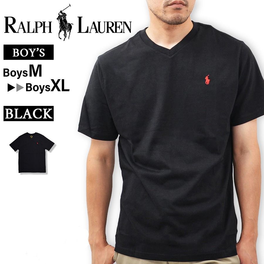 POLO RALPH LAUREN / ポロシャツ/XXL/コットン/BLK/無地 POLO RALPH LAUREN ポロ・ラルフローレン【ボーイズサイズ】832906