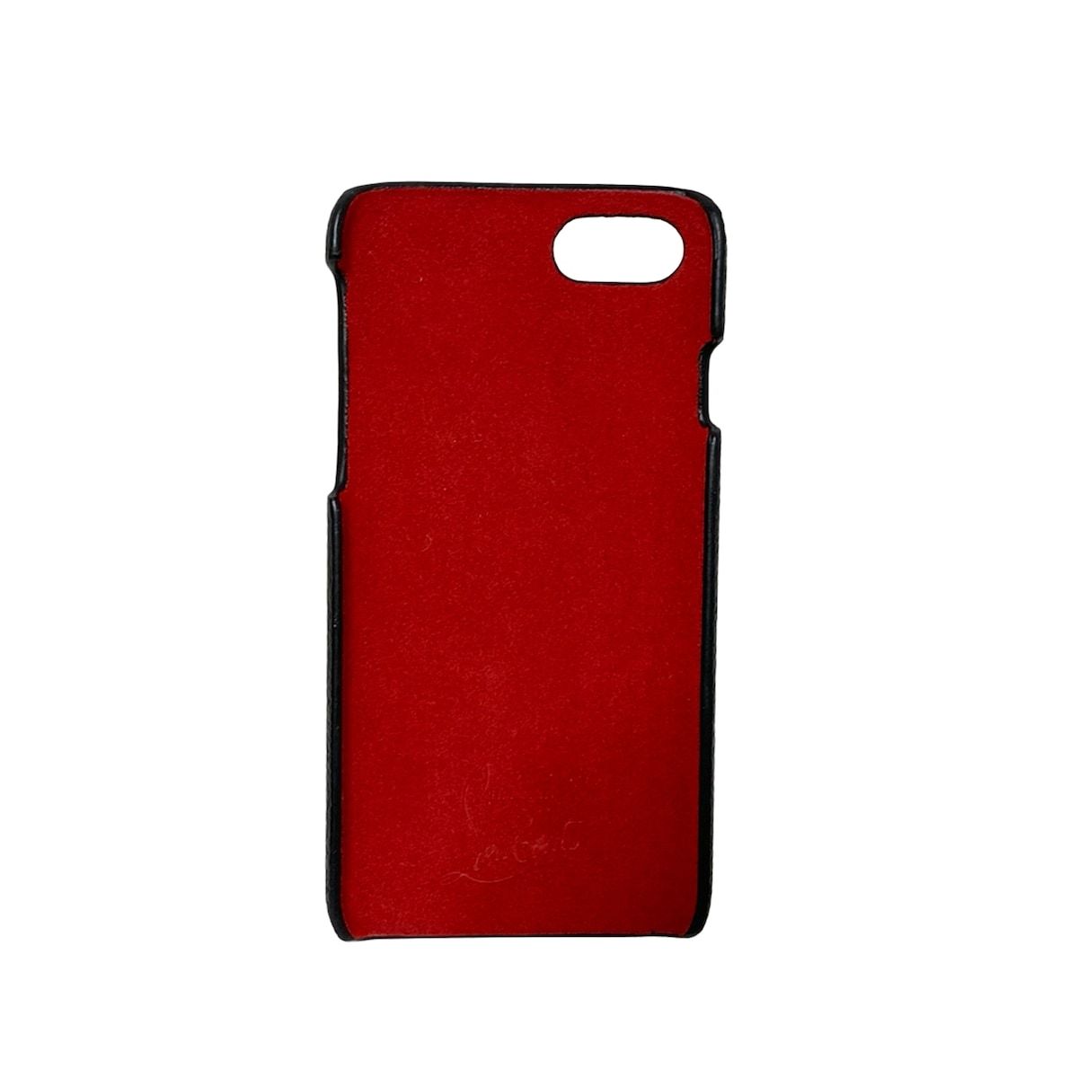 クリスチャンルブタン 携帯電話ケース - 1185124 黒 iPhoneケース スタッズ iPhone 7 8 レザー