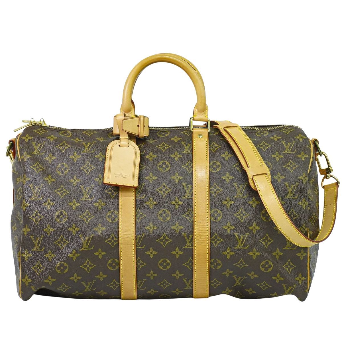 ルイヴィトン LOUIS VUITTON LV キーポルバンドリエール 45 モノグラム 2 WAY ボストンバッグ ブラウン M 41418 ビトン バッグ フォロー割