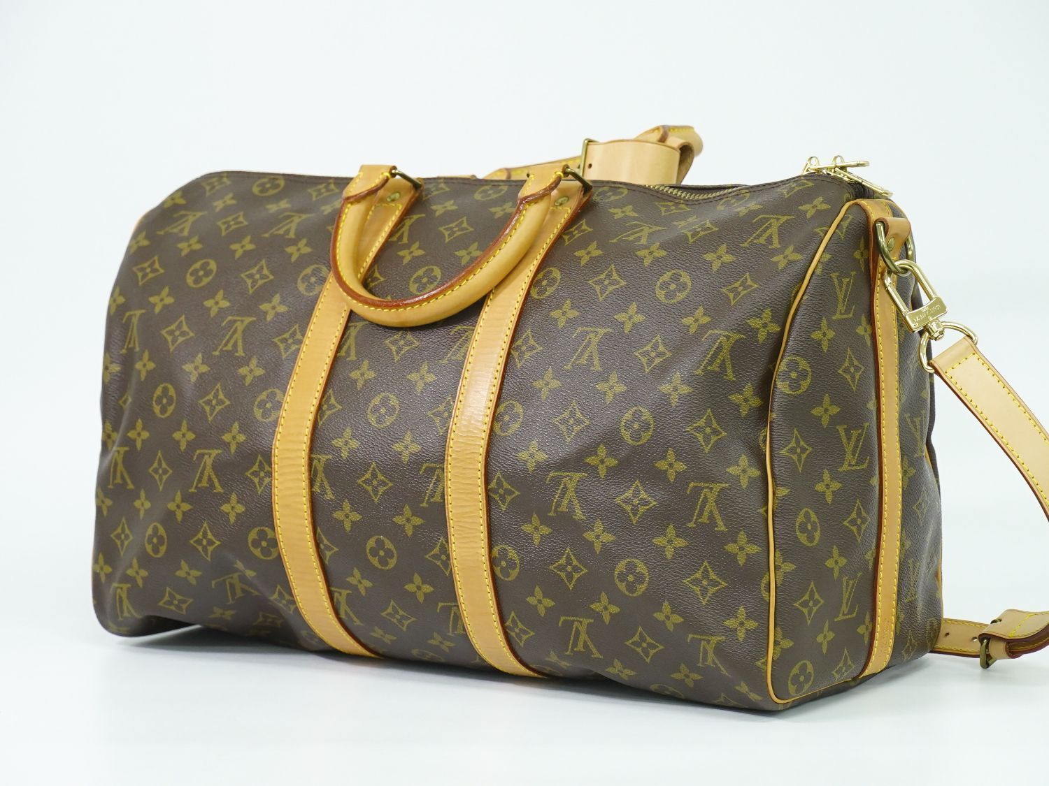ルイヴィトン LOUIS VUITTON LV キーポルバンドリエール 45 モノグラム 2 WAY ボストンバッグ ブラウン M 41418 ビトン バッグ フォロー割