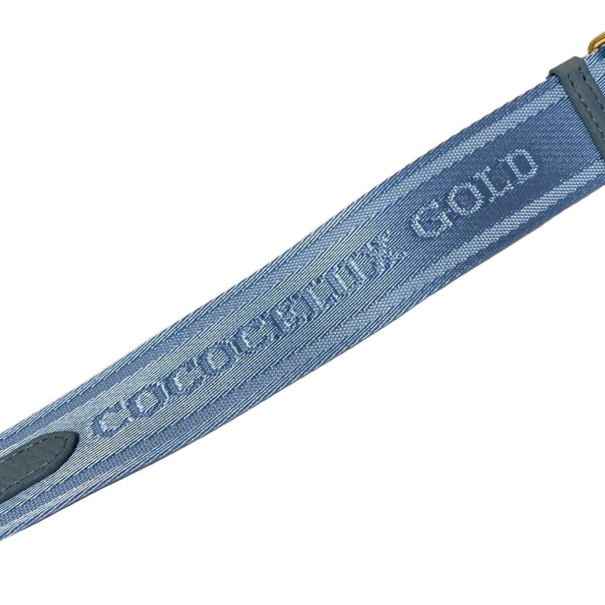 COCOCELUX GOLD ココセリュックスゴールド ショルダーストラップ ブルージーン ブルー レザー 通勤対応 ボトムス