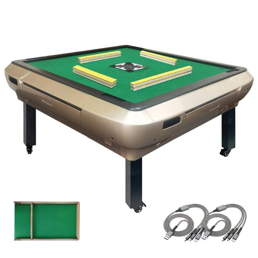 2145 全自動 麻雀 雀卓 座卓 テーブル 台 牌サイズ 33 ミリ mm ゴールド 折りたたみ 収納 ドリンクホルダー 豊富な付属品 一部地域 別途配送料有