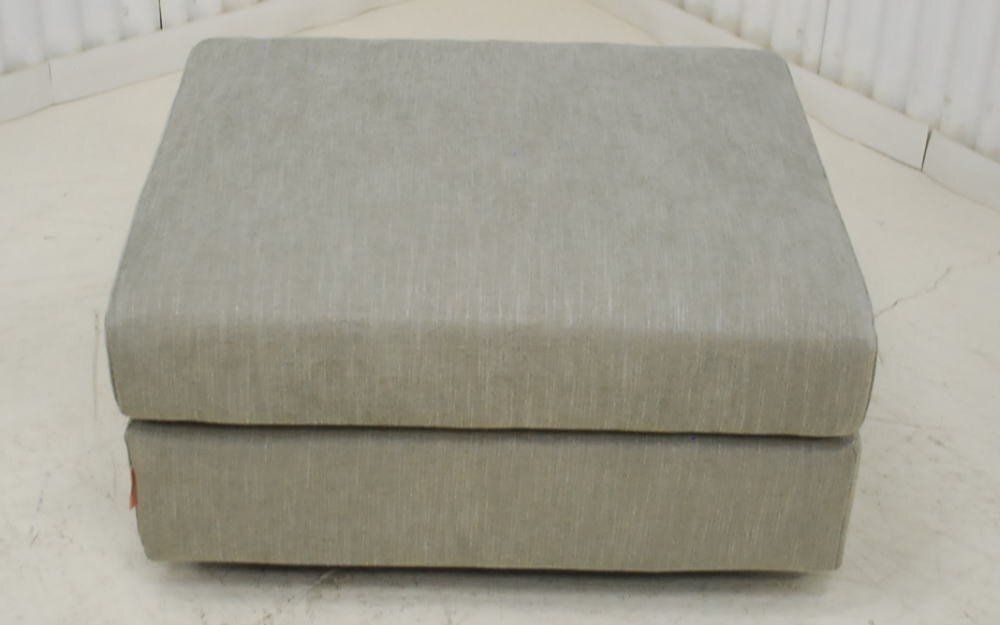 現品限り】オットマン スツール ファブリック 布製 グレー 空間の