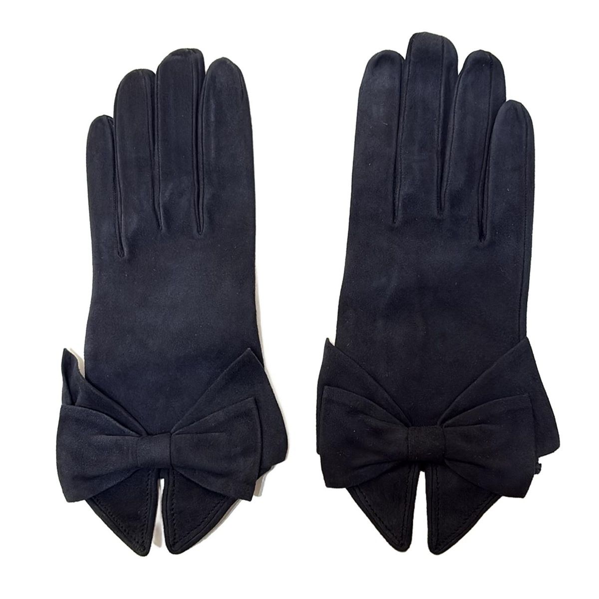 FOXEY フォクシー 手袋 レディース ダークネイビー リボン