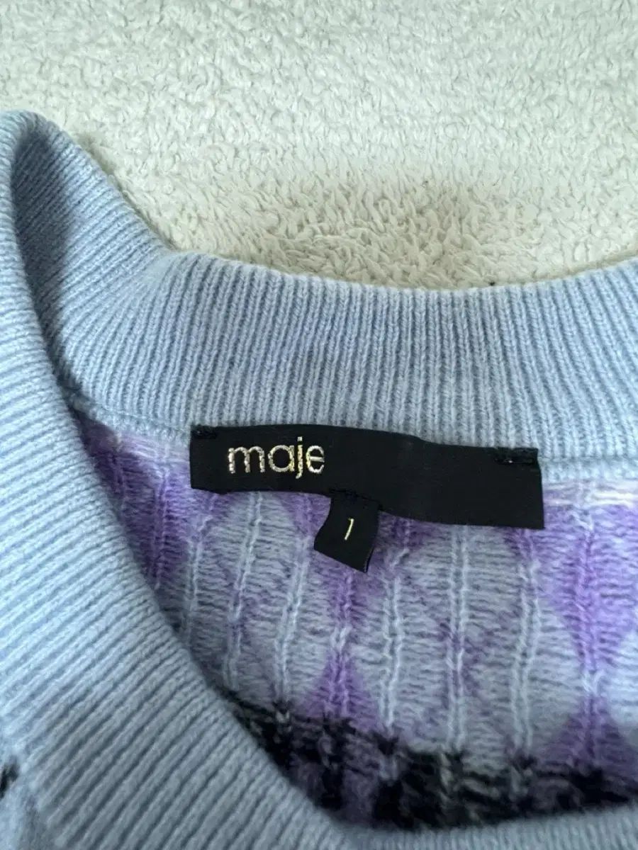 マージュ アーガイル 麻 ニット セットアップ