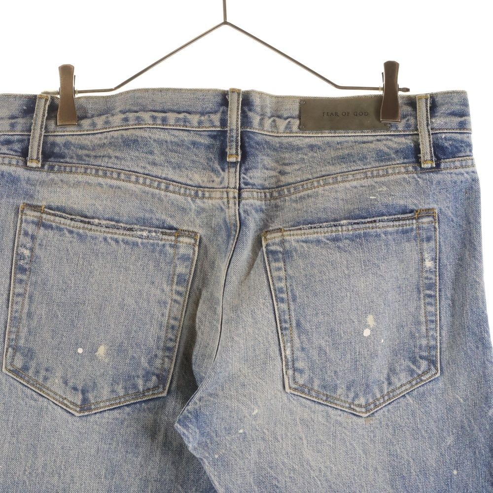 FEAR OF GOD (フィアオブゴッド) ペイントブリーチ加工スキニーパンツ