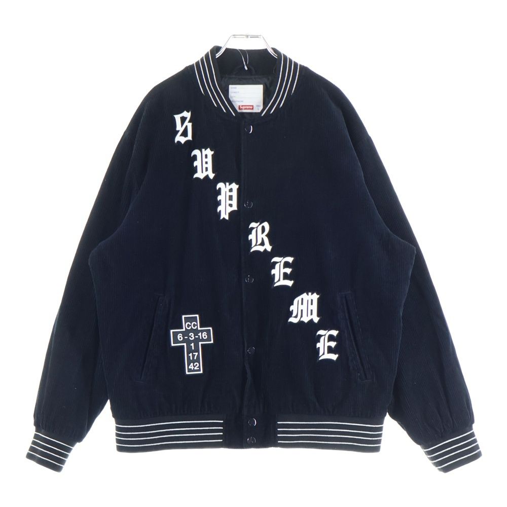 SUPREME (シュプリーム) 18SS Old English Corduroy Varsity Jacket
