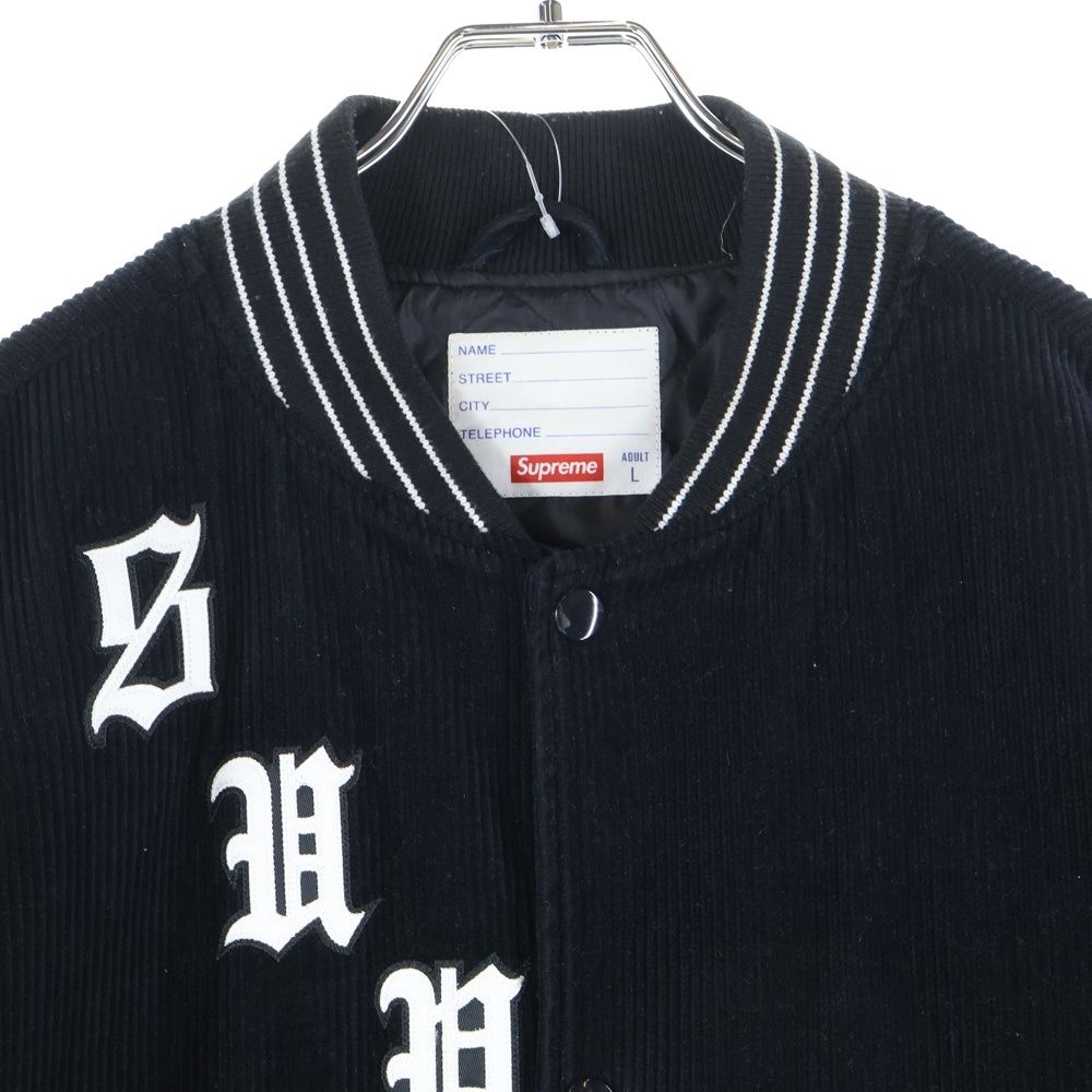 SUPREME (シュプリーム) 18SS Old English Corduroy Varsity Jacket