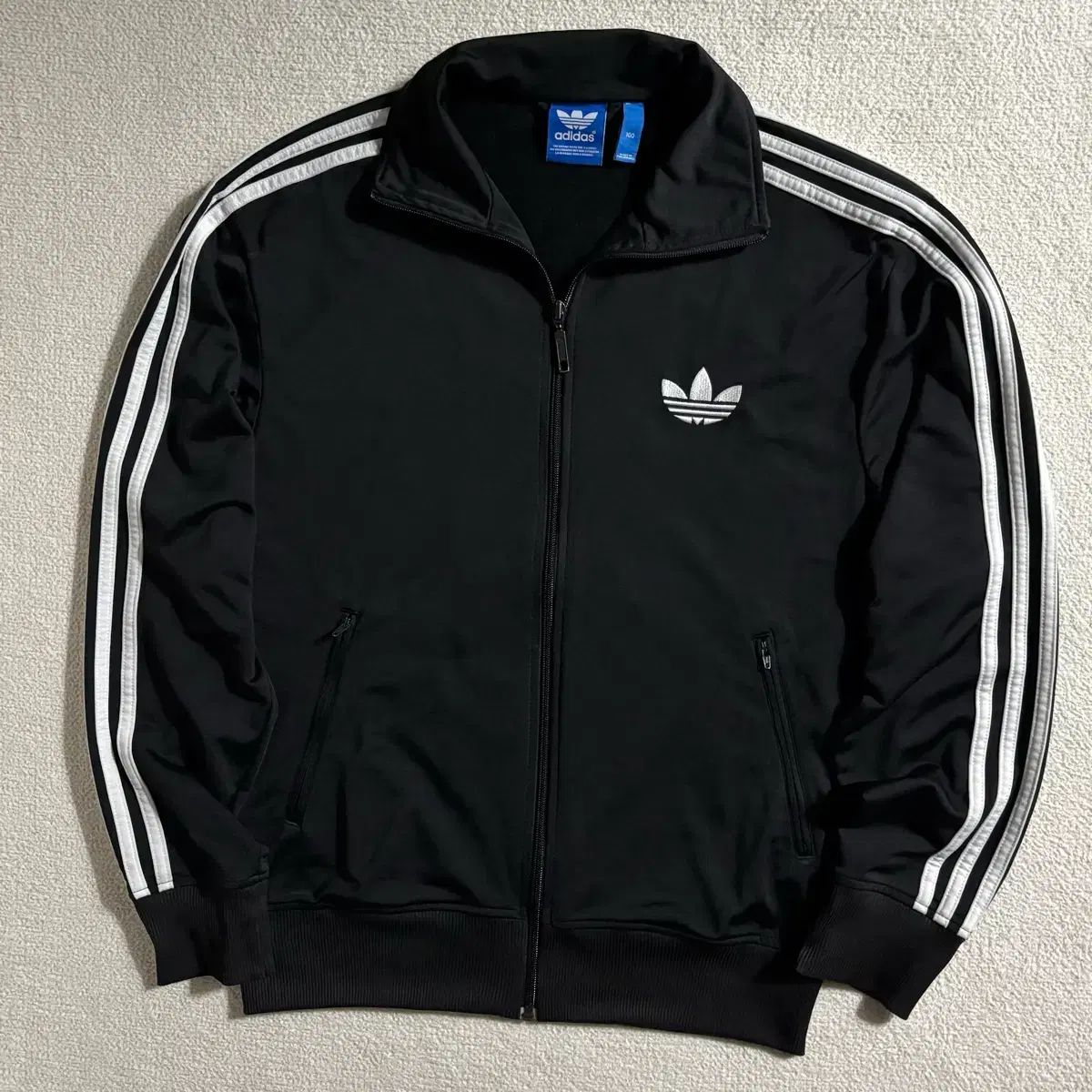 アディダス旧ファイヤーバード ブラック ジャージ 100