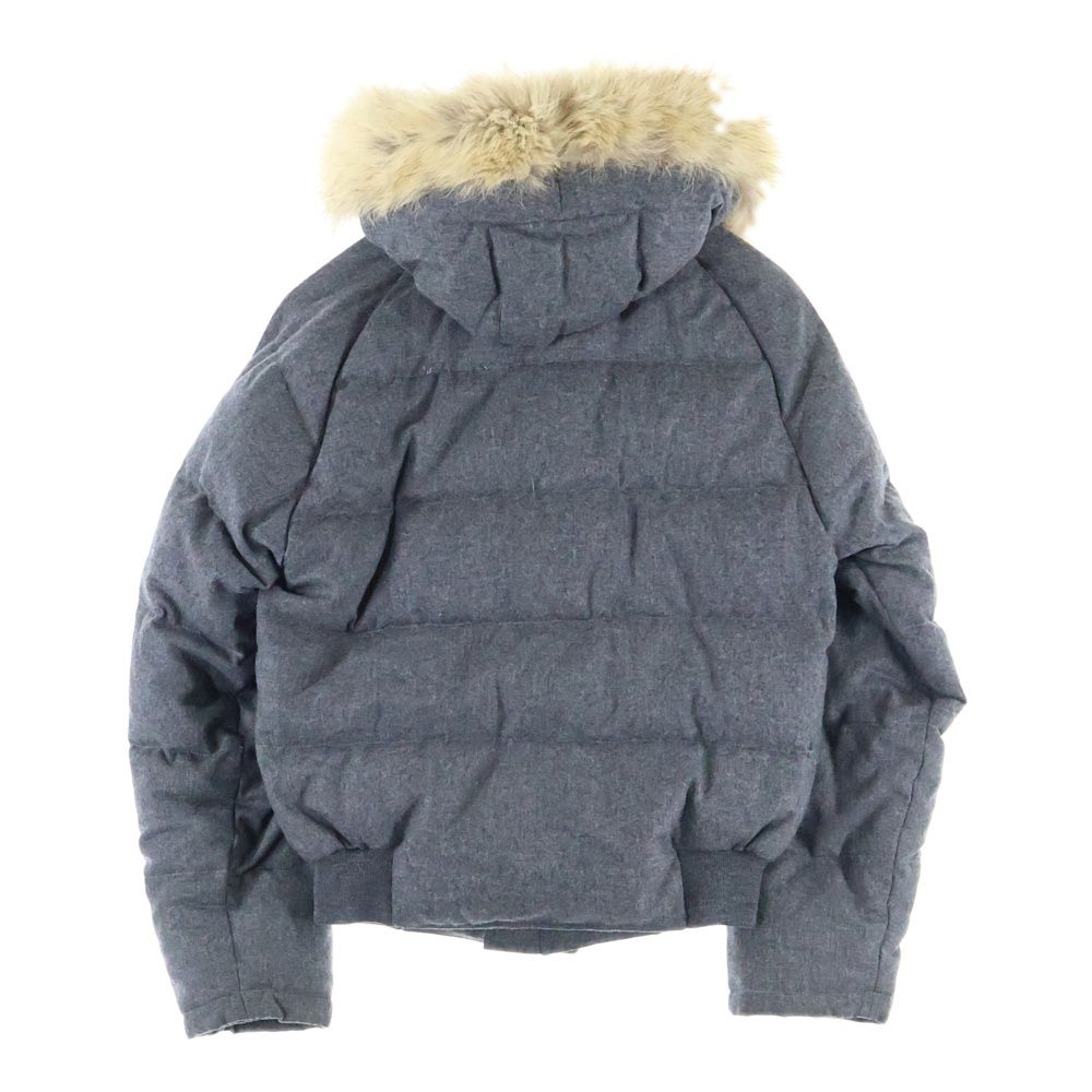 MONCLER モンクレール BULGARE ブルガリ ファーフーデッド ウール 中綿ジャケット グレー 69887