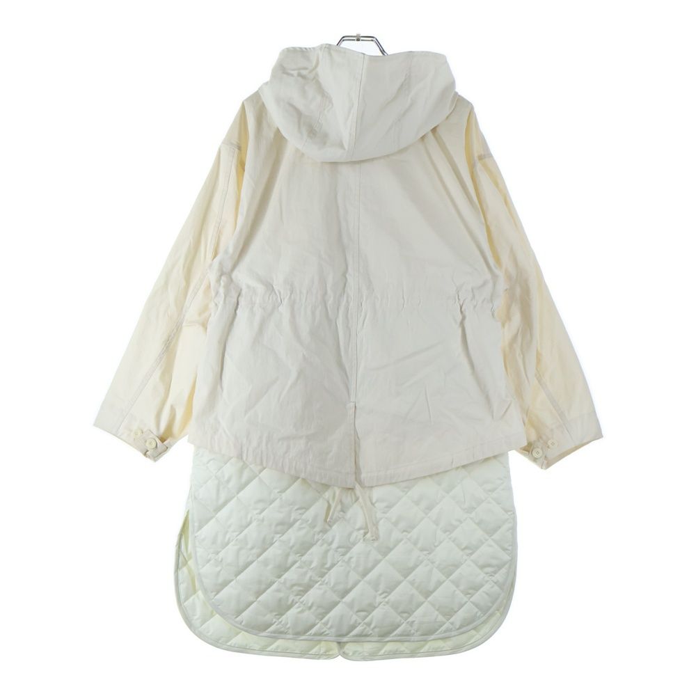 GALERIE VIE ギャルリー ヴィー 22 AW Mods Coat ブロックピーチクロス モッズコート ホワイト 23-08-24-08202