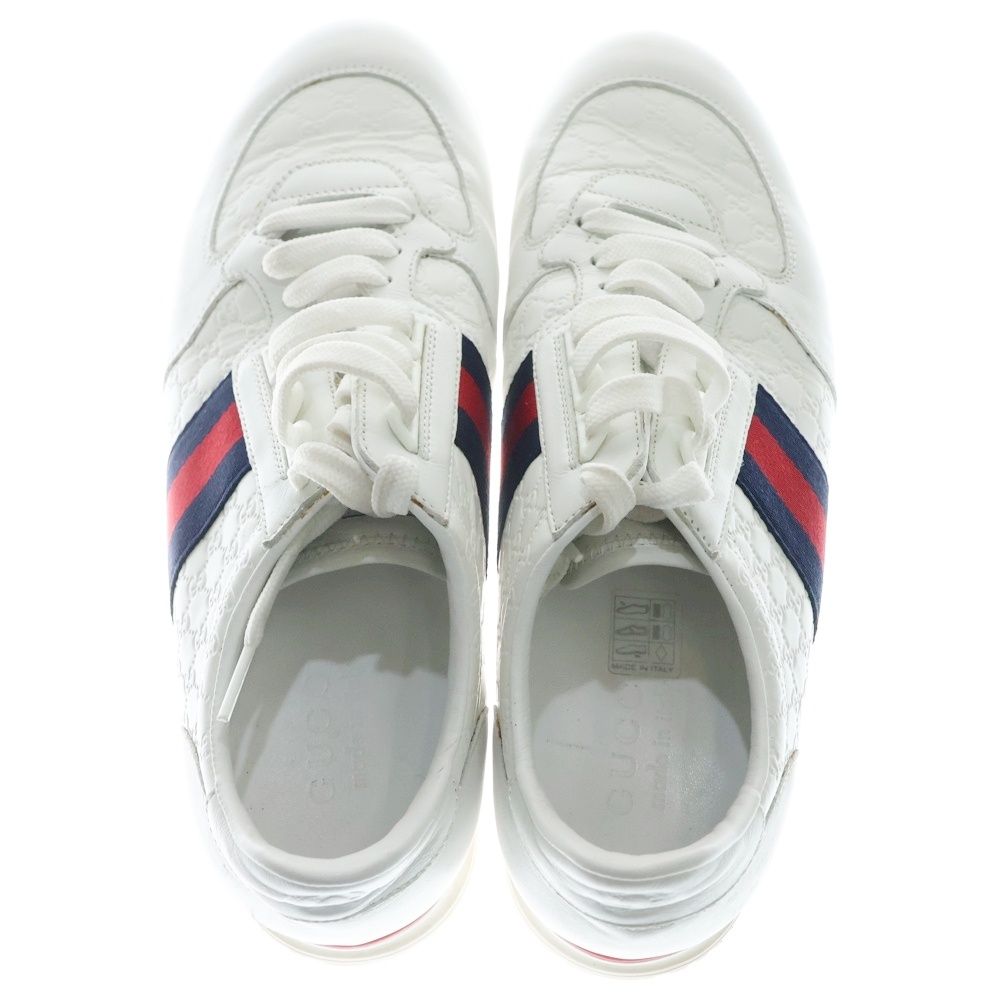 GUCCI (グッチ) マイクログッチシマ シェリーライン レザー レース