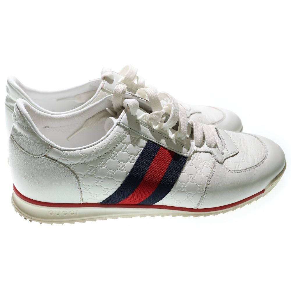 GUCCI (グッチ) マイクログッチシマ シェリーライン レザー レース