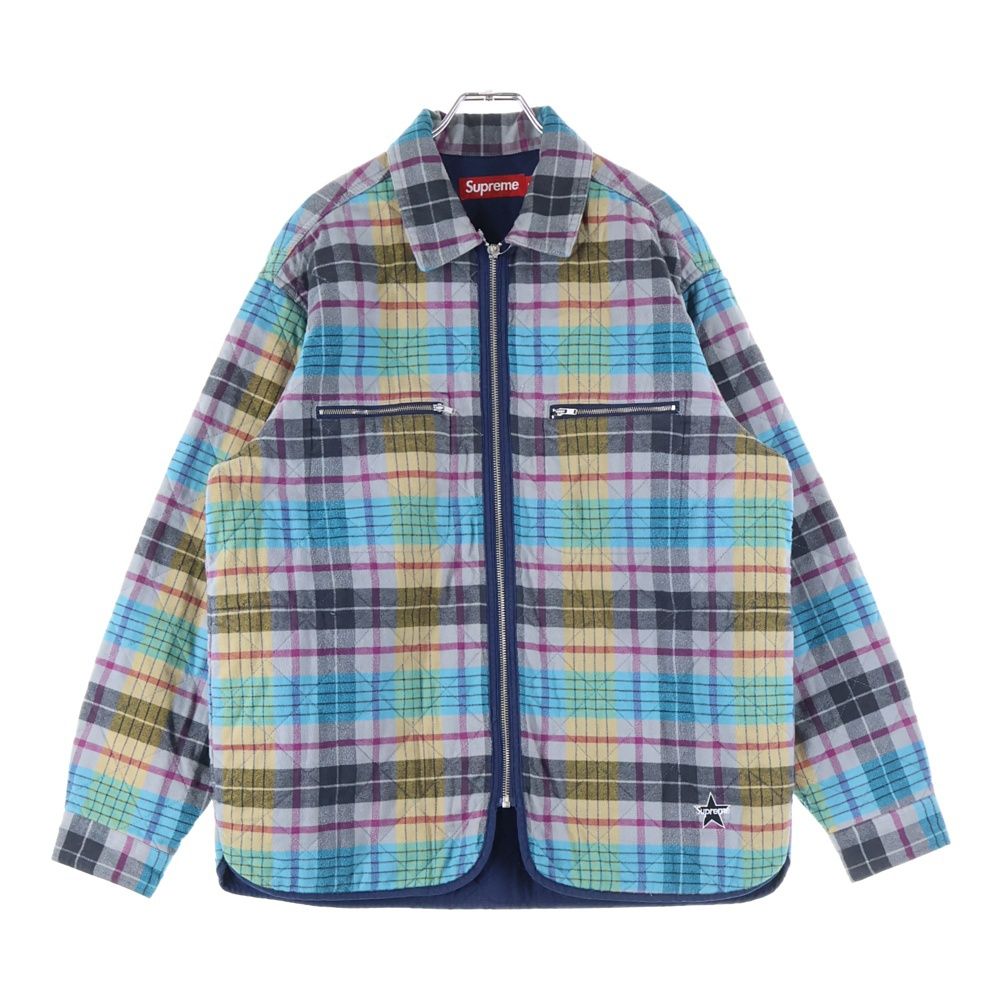 ジャケット・アウター supreme Quilted Faded Plaid Shirt SUPREME (シュプリーム) 24AW Quilted Flannel Zip Up Shirt