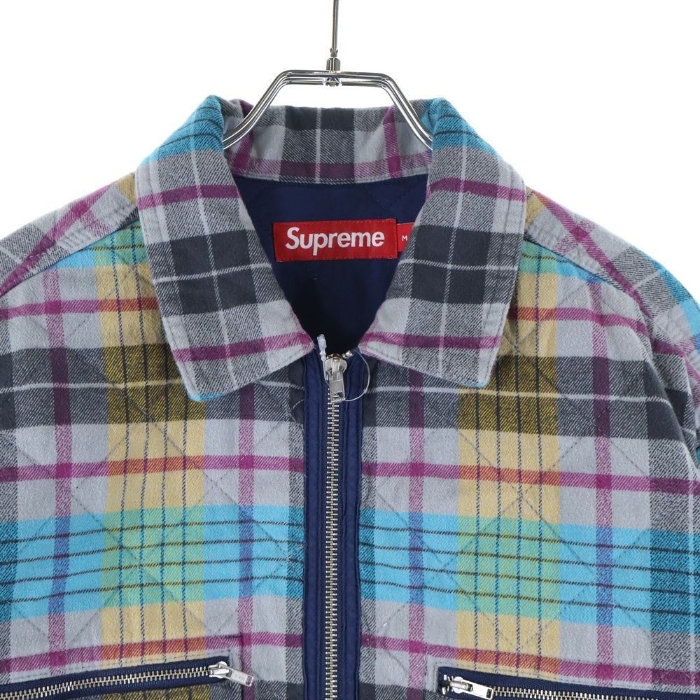 SUPREME (シュプリーム) 24AW Quilted Flannel Zip Up Shirt