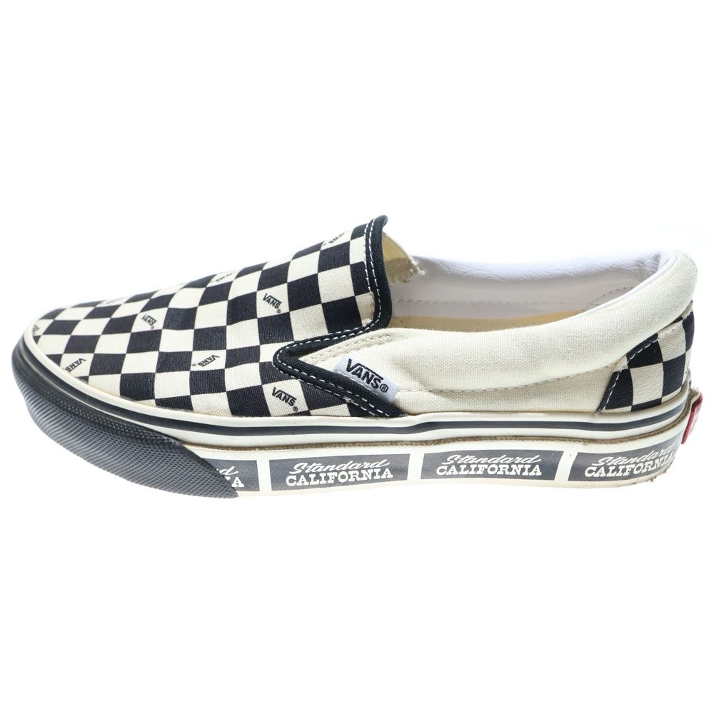 VANS ヴァンズ SLIP ON カルフォルニア スリッポン ローカットスニーカー レディース US 5 H 23 cm ブラック ホワイト V 98 CF SD