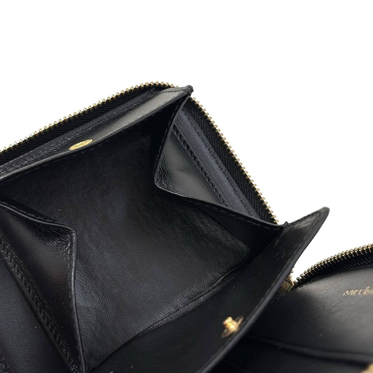  COMMEdesGARCONS コムデギャルソン 2つ折り財布 黒 レザー 二つ折り財布 折り財布