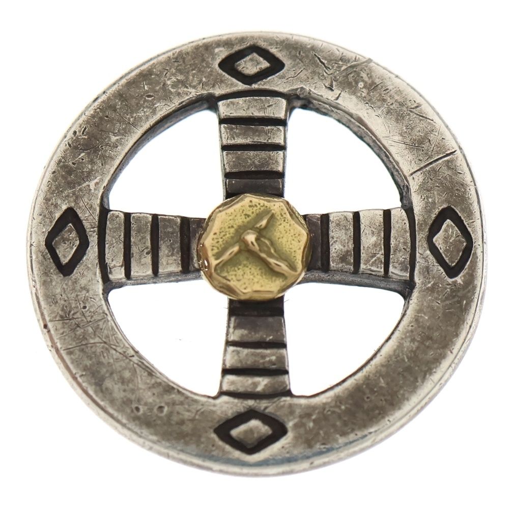 TADY - KING タディアンドキング レギュラーホイールSV K 18 GPロングホーン ペンダントトップ シルバー|ゴールド