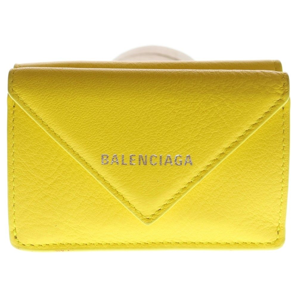 BALENCIAGA (バレンシアガ) 三つ折り財布 ペーパーミニ コンパクト