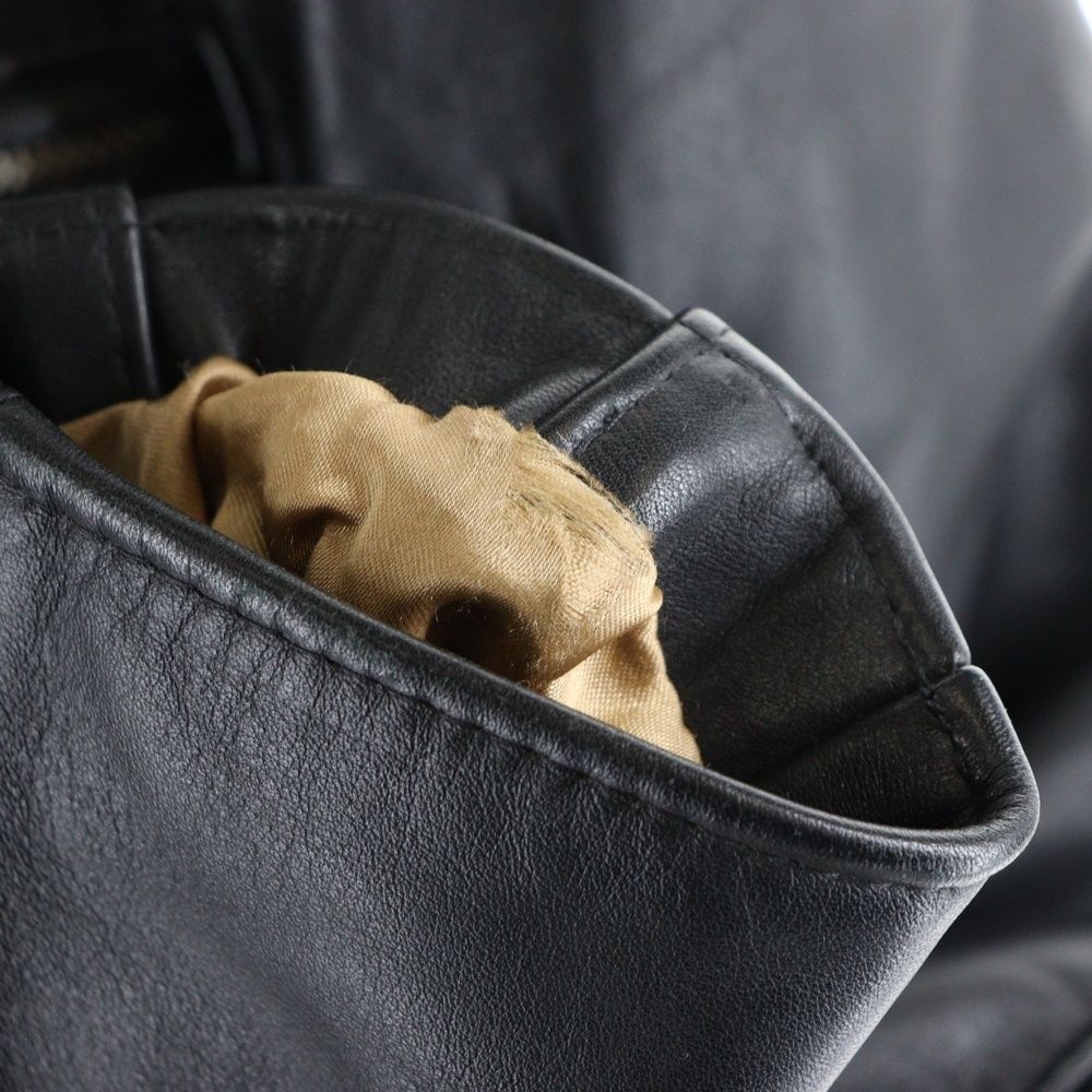 Lewis Leathers ルイスレザー × GLAMOUR SUPER ヒステリックグラマー スーパースポーツマン イングランド製 シングルジップアップライダースジャケット ブラック