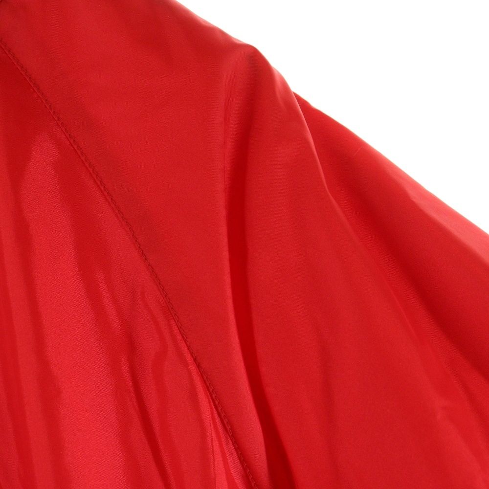  CELINE セリーヌ 22 SS バックロゴ ナイロンサテン テディジャケット ブルゾン レッド ミリタリージャケット ジャケット アウター