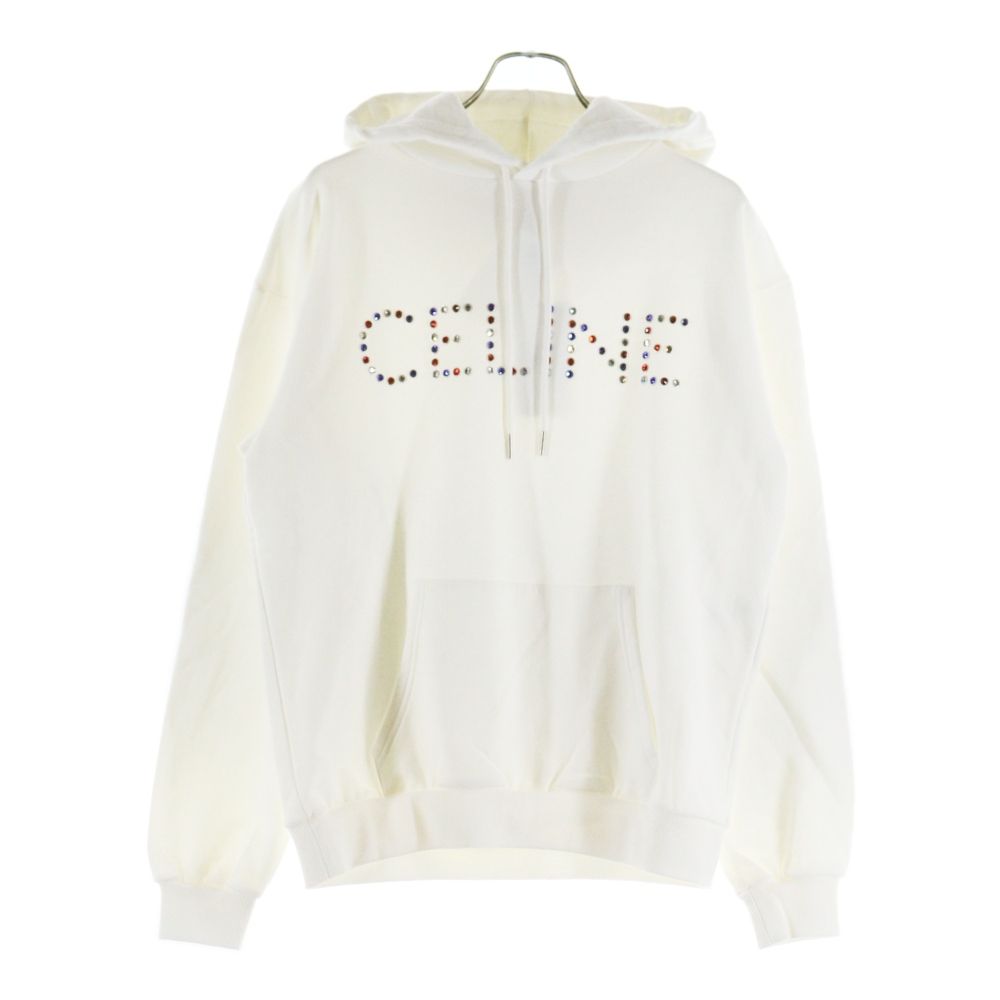 CELINE (セリーヌ) ラインストーンロゴ スウェット プルオーバー 