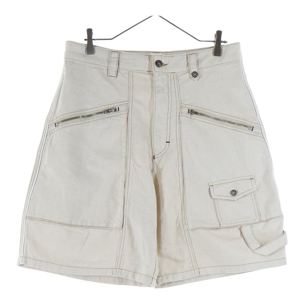 ISABEL MARANT ETOILE イザベル マラン エトワール SHORTS マルチポケット ステッチデザイン コットン ハーフワークパンツ ベージュ -A 2 H 06