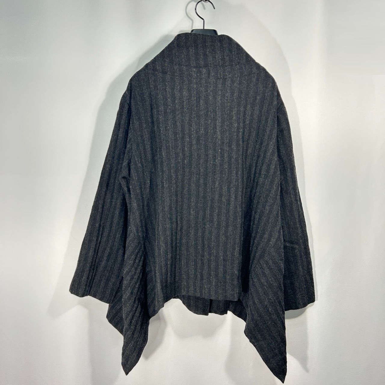 慈雨【40】グレー系 ウールコート ジャケット 長袖アウター 羽織り