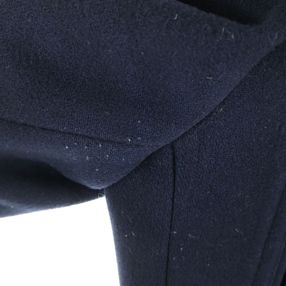 ESTNATION (エストネーション) カシミヤ混 ウール ピーコート ネイビー