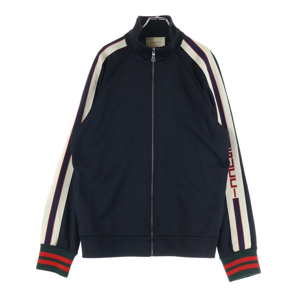GUCCI グッチ 17 AW JERSEY JACKET サイドライン テクニカルジャージ トラックジャケット ブラック 474634