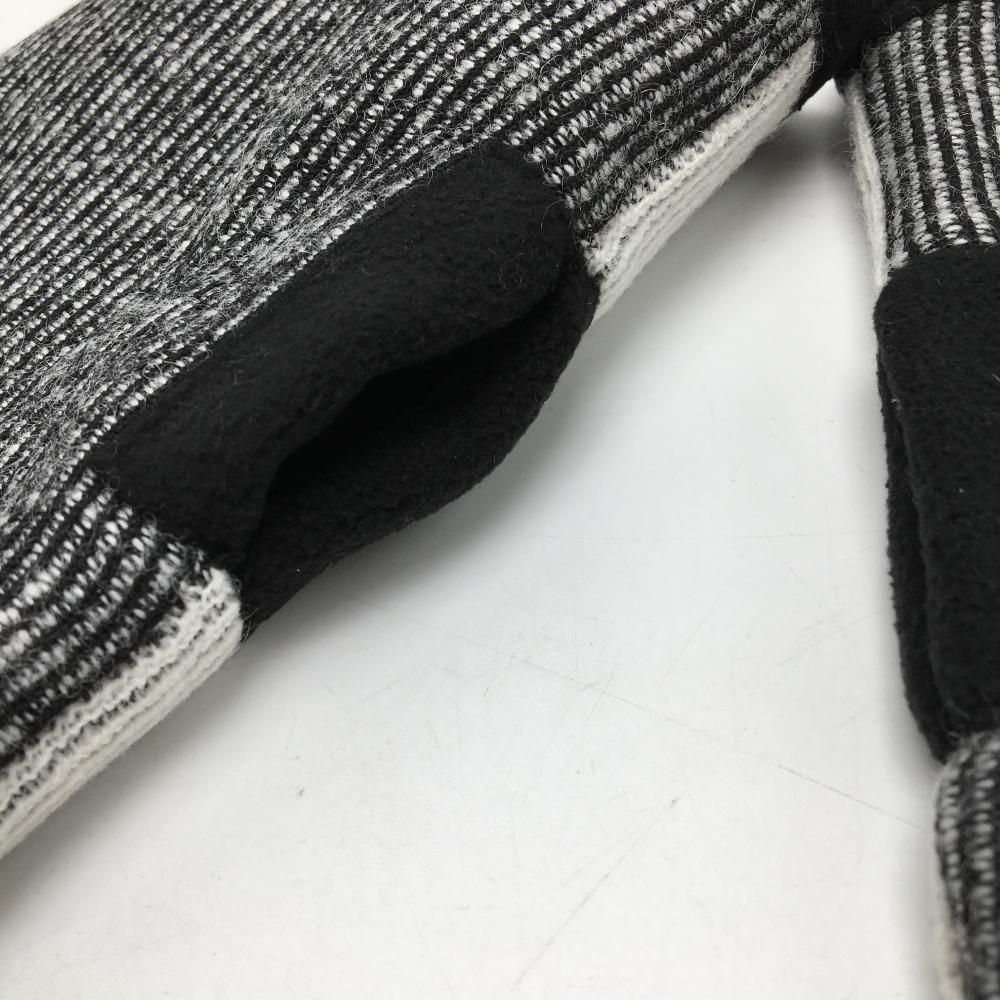 マークアンドロナ ネックウォーマー×ハンドウォーマー 白×黒 羊毛混 ゴルフウェア モデル MARK＆LONA 練習用ボール その他 