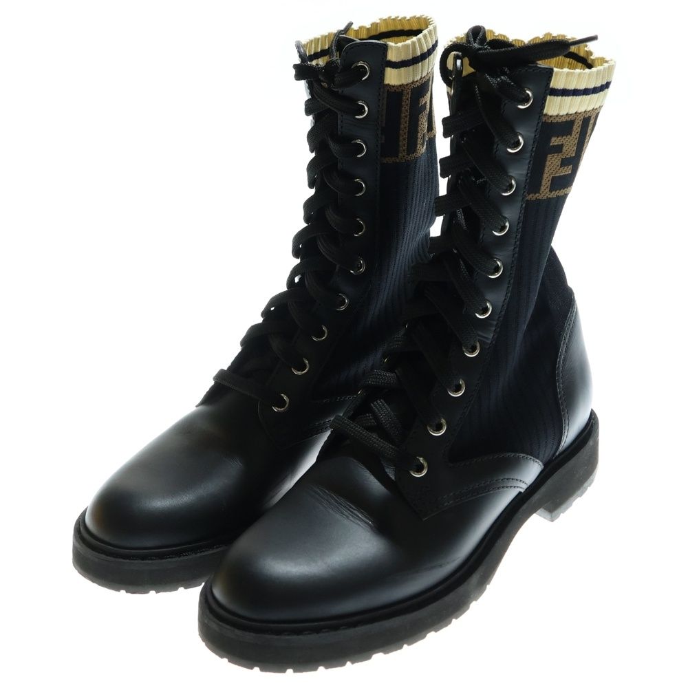 FENDI フェンディ ロングブーツ ズッカ 総柄 ハイヒール ブラウン 総柄 楽天市場】フェンディ レインブーツ レディース サイズ36 ズッカ