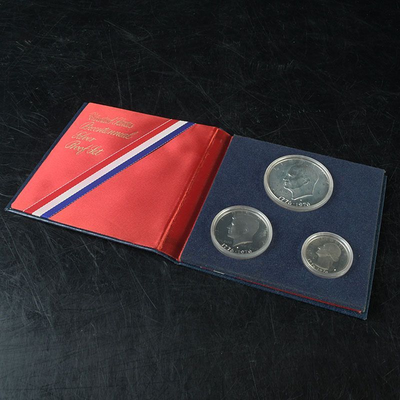 記念硬貨 USドル シルバープルーフ 3枚セット N S384 - メルカリ
