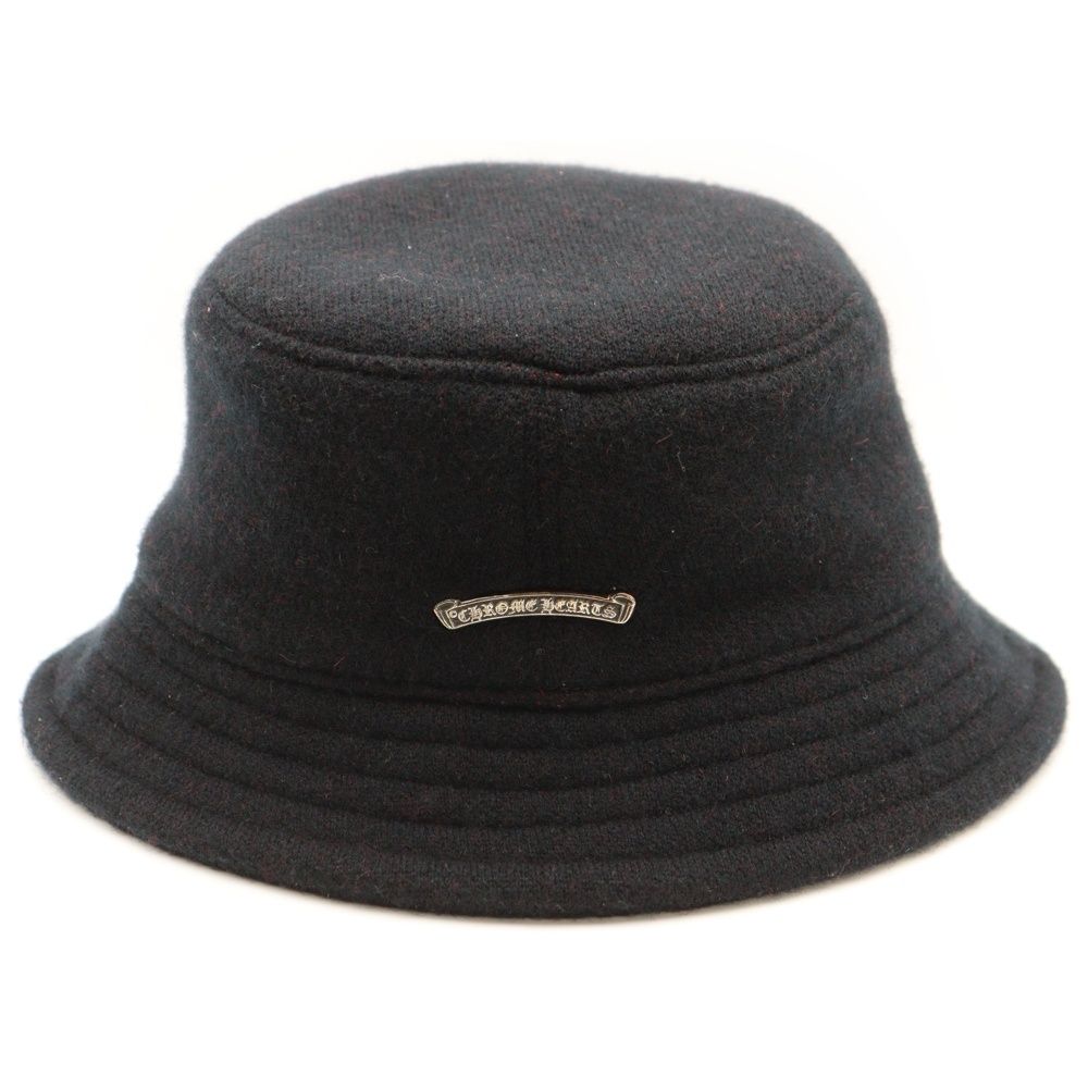 CHROME HEARTS (クロムハーツ) Cashmere Bucket Hat CHロゴ スクロール