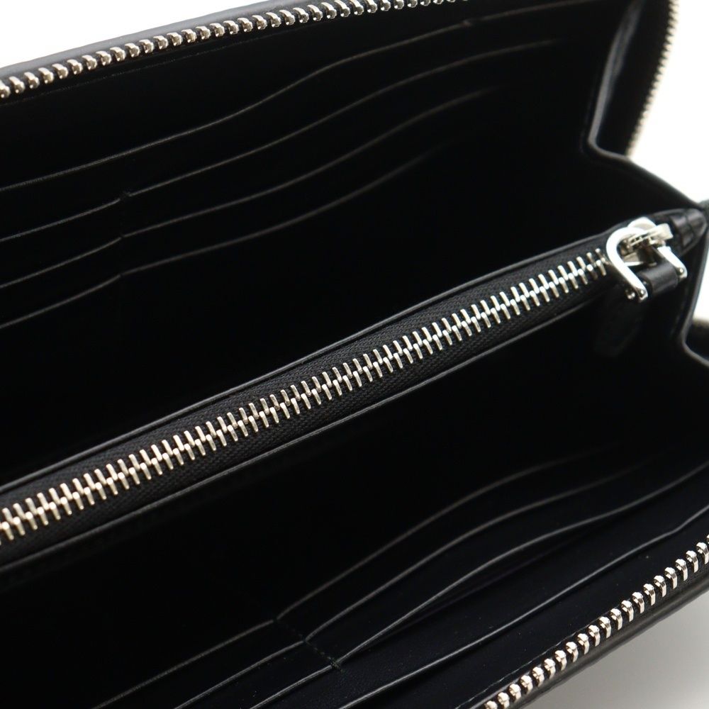 PRADA (プラダ) トライアングルロゴ ラウンドジップレザー長財布