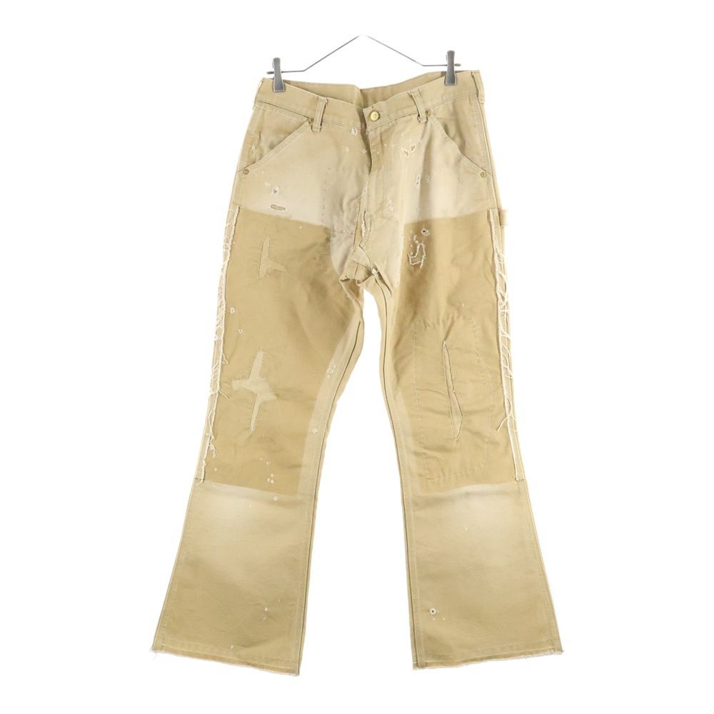 SAINT MICHAEL セントマイケル 24 AW DOUBLE KNEE ダブルニー フ コットン ワークパンツ ベージュ SM YS 1 0000 068