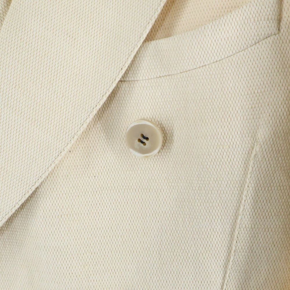 FENDI フェンディ ジュート混 ダブルブレスト ジャケット ベージュ FJ 0513 HJ 3 冷房対策 耐久性