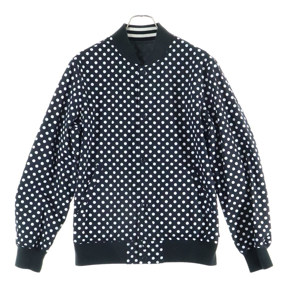 SUPREME シュプリーム 14 SS ×COMME des GARCONS SHIRT Reversible Varsity Baseball Jacket コムデギャルソンシャツ リバーシブル ドット 総柄 バーシティー ベースボールジャケット