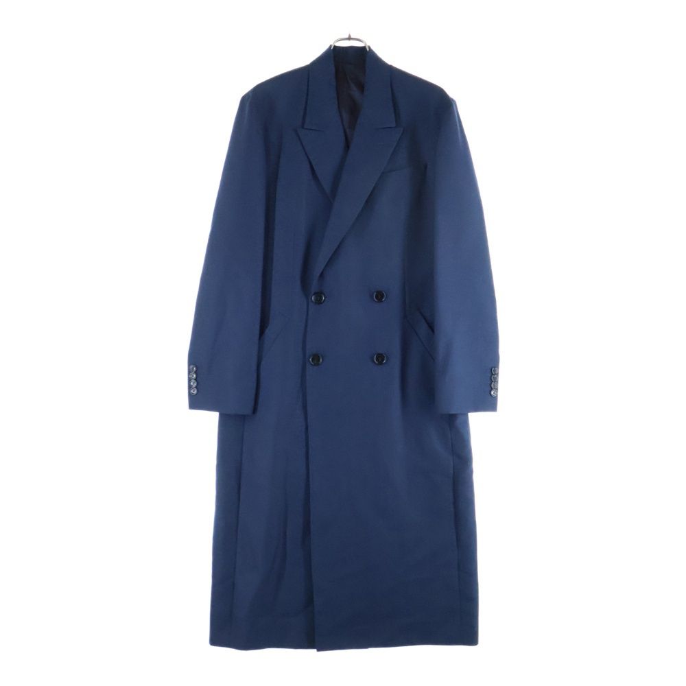 DIOR ディオール モヘア混 ウール 4 B ロングコート ジャケット ネイビー