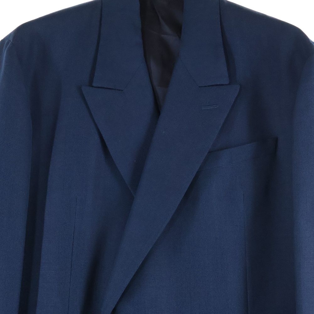 DIOR ディオール モヘア混 ウール 4 B ロングコート ジャケット ネイビー