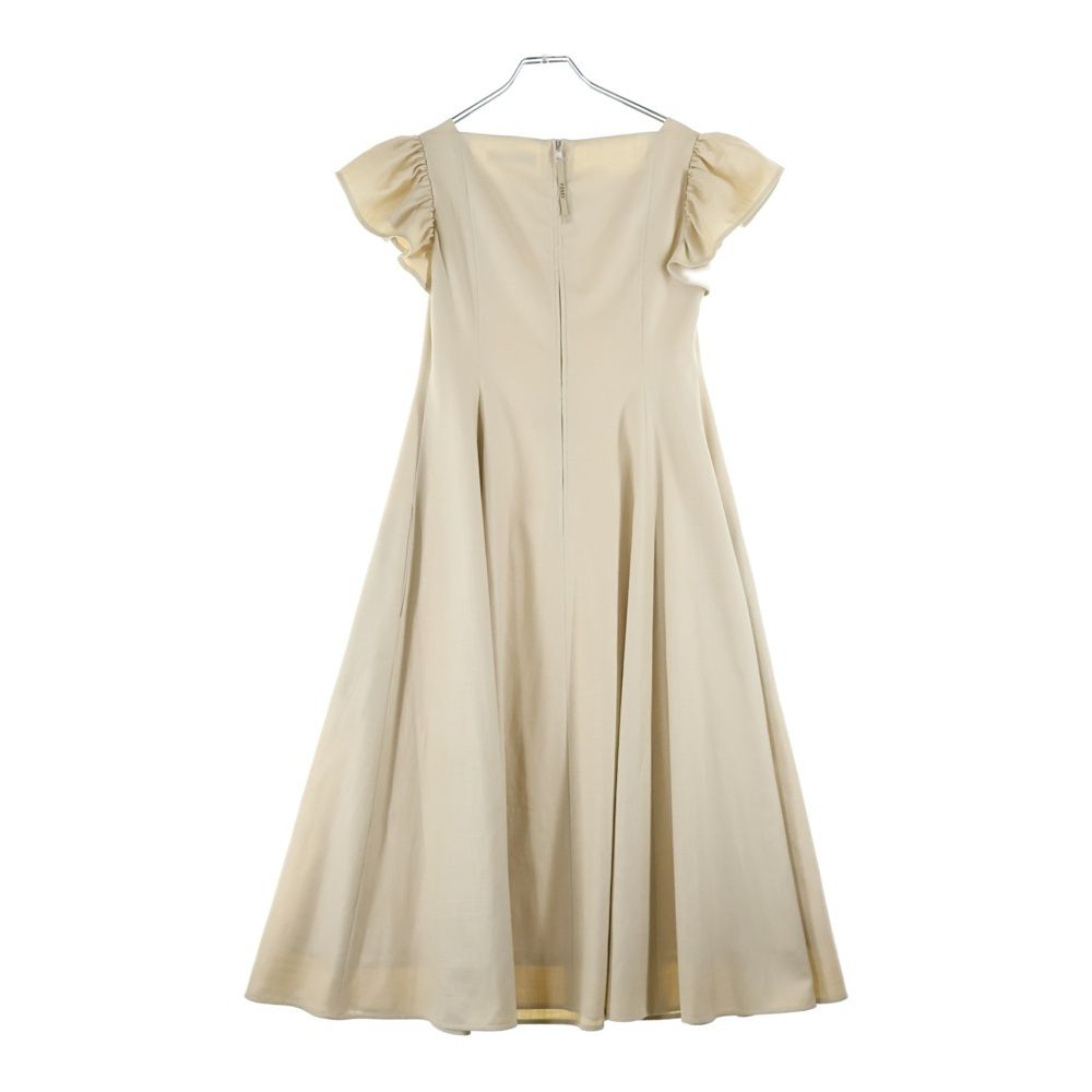 FOXEY フォクシー ギリシア ドレス ギャザースリーブ スクエアネック ミディアム フ ワンピース ベージュ レディース 42737