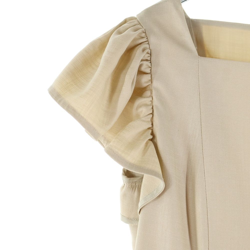  FOXEY フォクシー ギリシア ドレス ギャザースリーブ スクエアネック ミディアム フ ワンピース ベージュ レディース 42737 その他 その他