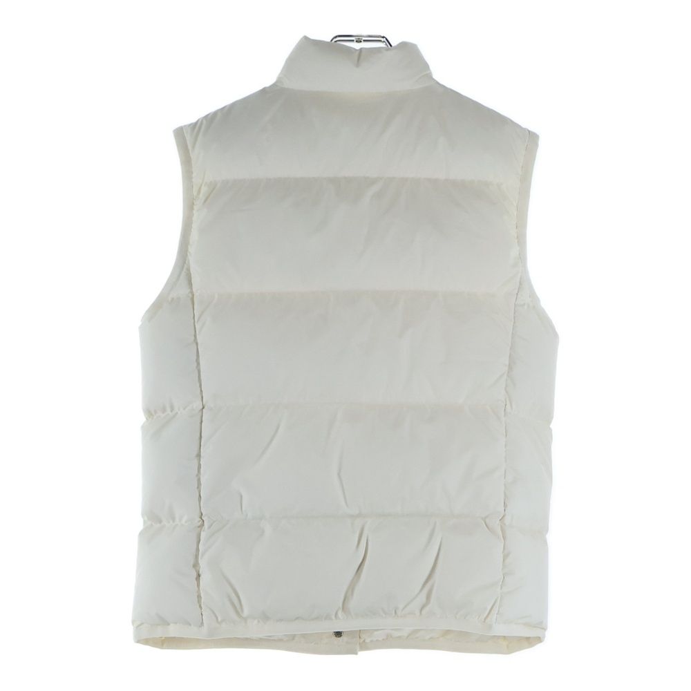MONCLER モンクレール ダウン ベスト ワッペン ロゴ スナップ ホワイト MONCLER モンクレール ダウン ベスト ワッペン ロゴ スナップ ホワイト