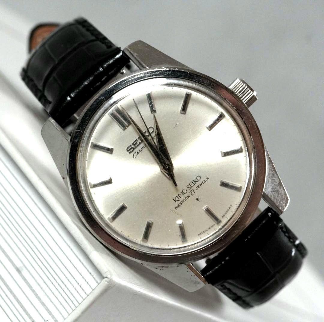 伝説の名機 SEIKO セイコー KING キングセイコー 44 KS クロノメーター 4420-9990 27石 手巻き 獅子メダリオン Chronometer アンティーク 60 s 稼働品 亀戸 第二精工舎