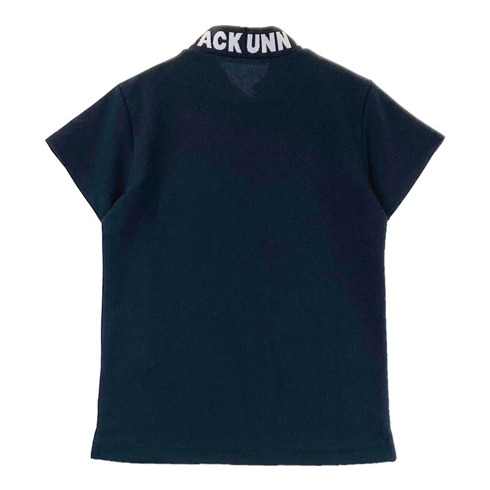 サイズ：0 JACK BUNNY ジャックバニー 2025年モデル ハイネック 半袖Tシャツ ネイビー系 [240101566687] ゴルフウェア レディース ストスト